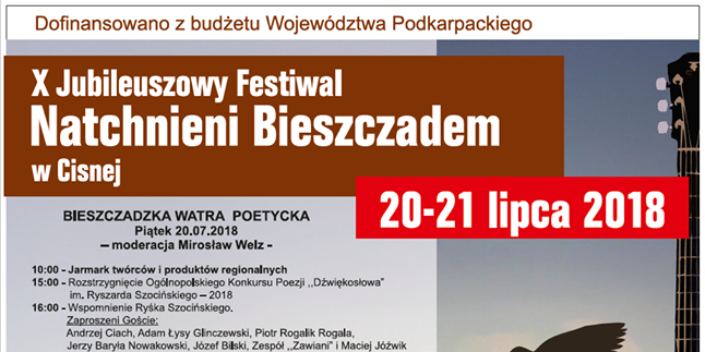plakat z informacjami o festiwalu